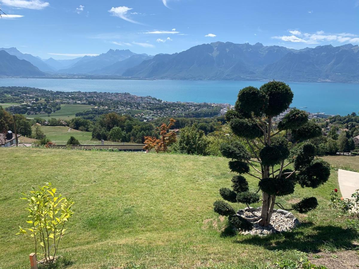 Appartement Moderne Avec Vue Panoramique A Jongny Proche De Montreux Eksteriør bilde
