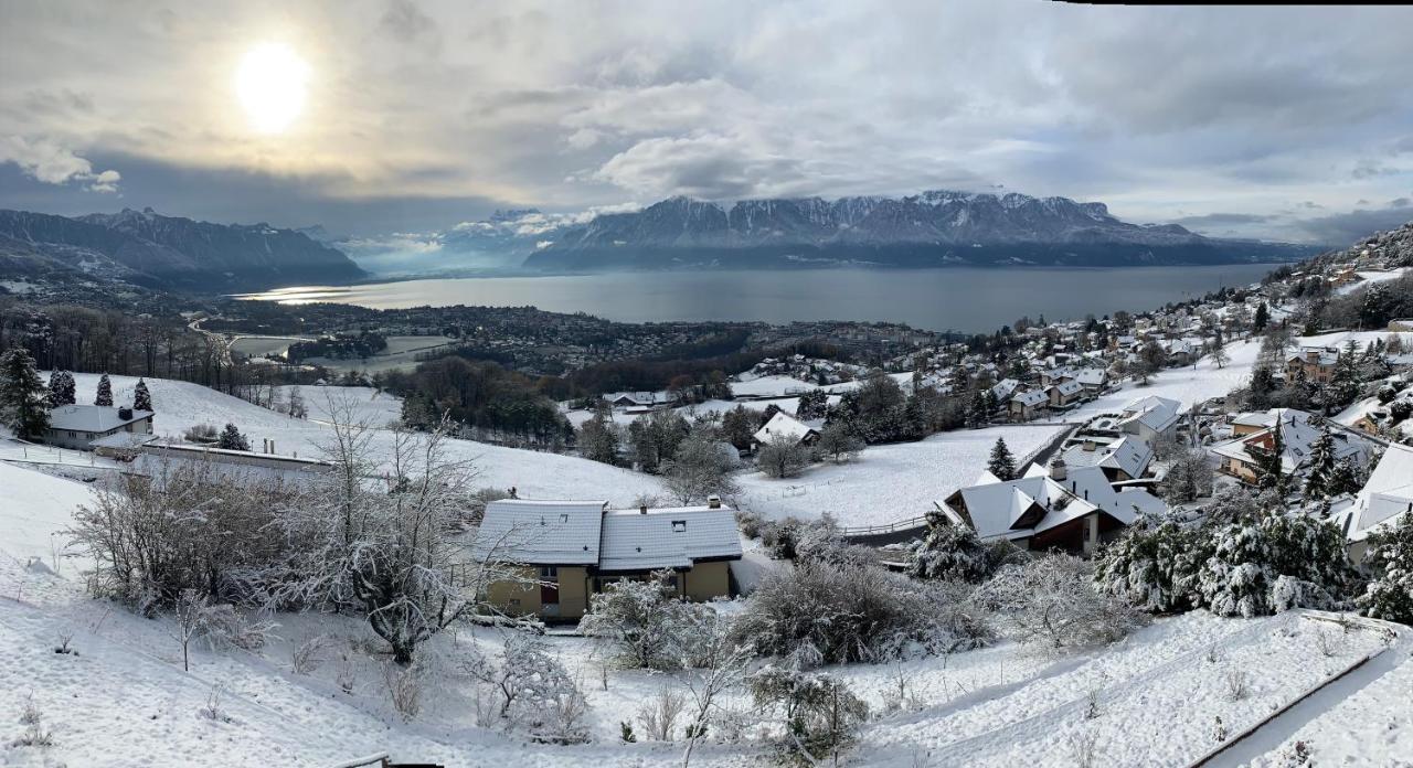 Appartement Moderne Avec Vue Panoramique A Jongny Proche De Montreux Eksteriør bilde