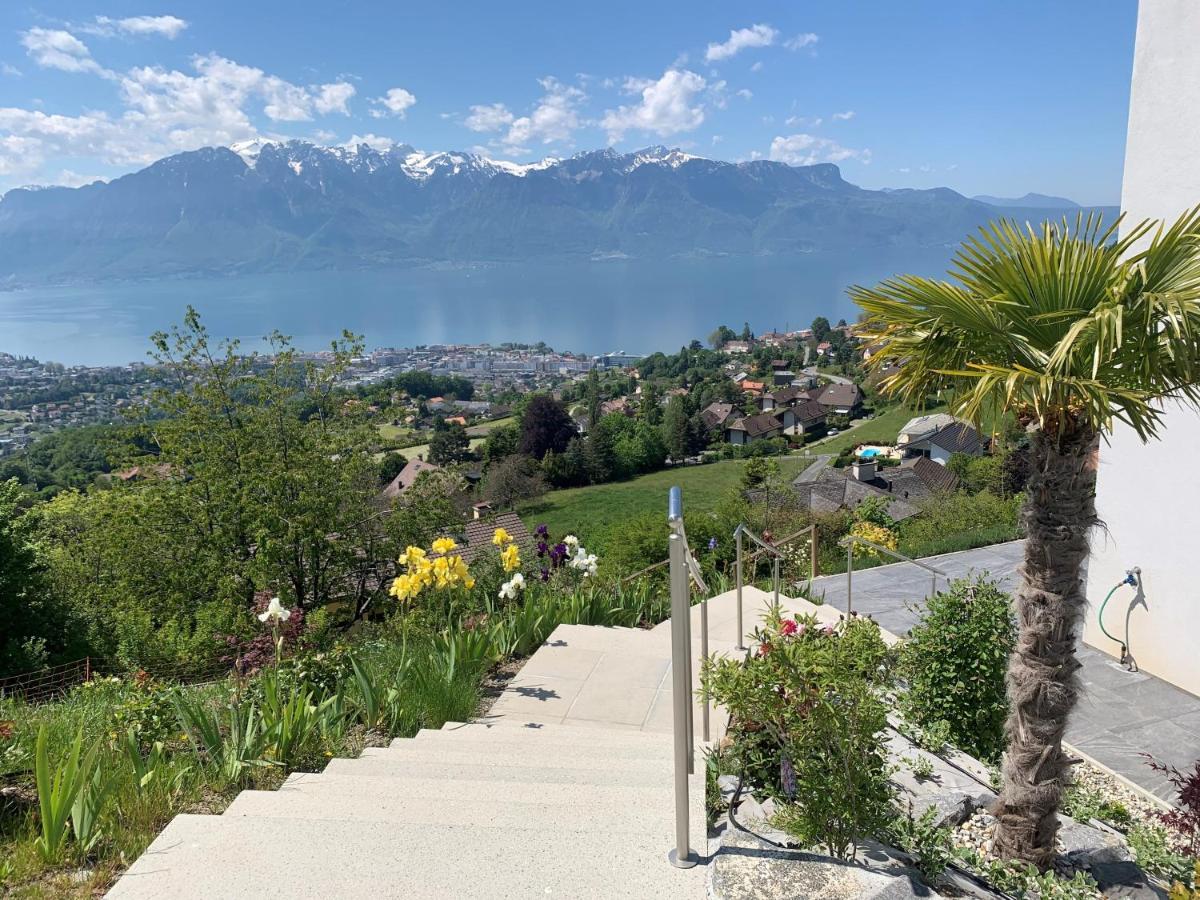 Appartement Moderne Avec Vue Panoramique A Jongny Proche De Montreux Eksteriør bilde