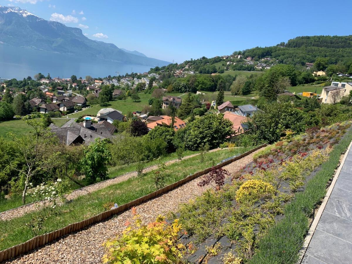 Appartement Moderne Avec Vue Panoramique A Jongny Proche De Montreux Eksteriør bilde