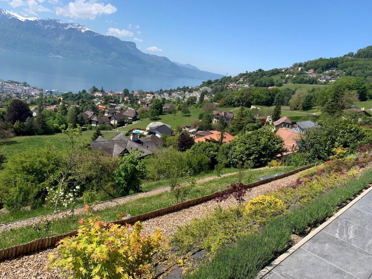 Appartement Moderne Avec Vue Panoramique A Jongny Proche De Montreux Eksteriør bilde