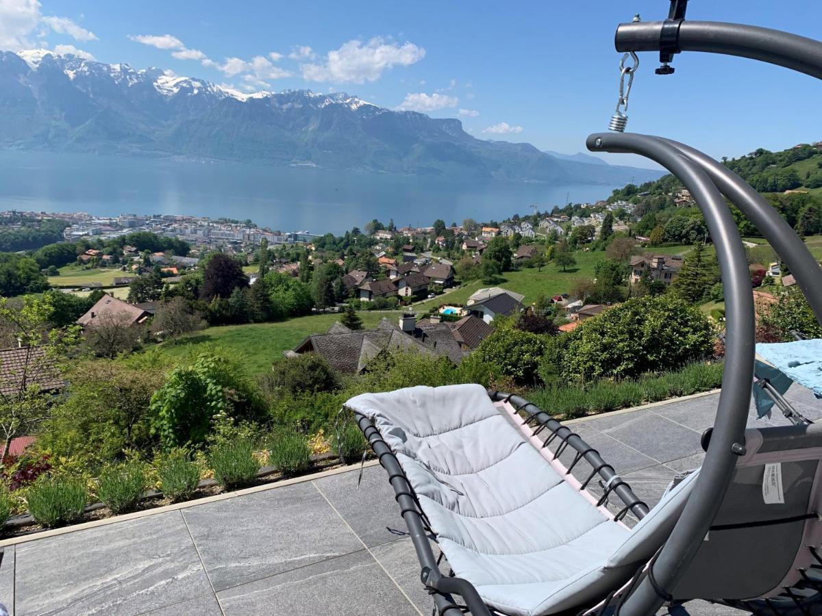 Appartement Moderne Avec Vue Panoramique A Jongny Proche De Montreux Eksteriør bilde