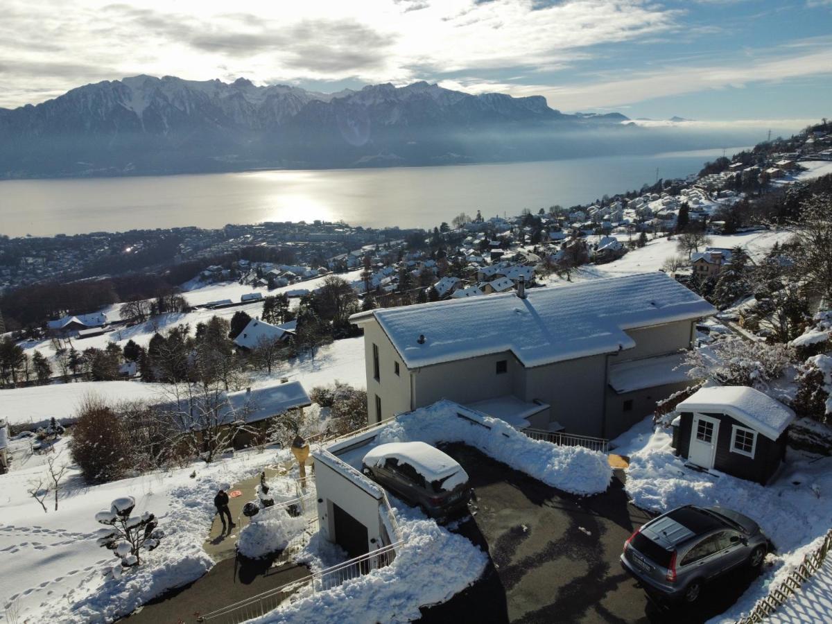 Appartement Moderne Avec Vue Panoramique A Jongny Proche De Montreux Eksteriør bilde