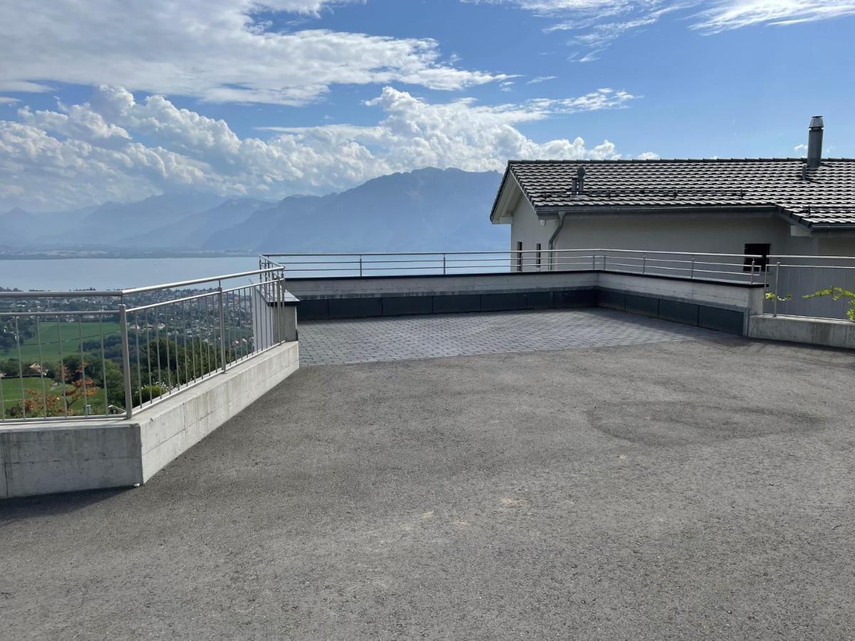 Appartement Moderne Avec Vue Panoramique A Jongny Proche De Montreux Eksteriør bilde