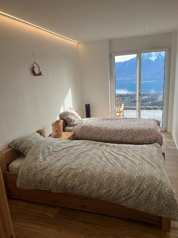 Appartement Moderne Avec Vue Panoramique A Jongny Proche De Montreux Eksteriør bilde